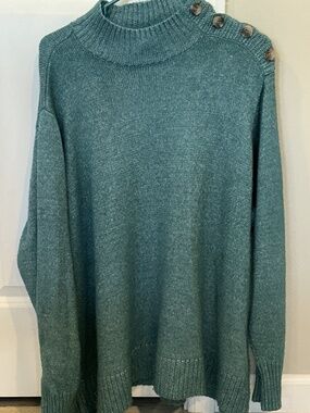 Plus Size Green Sweater